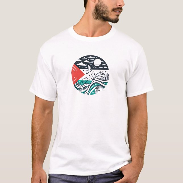 Free Palestine - Voices for Justice T-Shirt (Front)