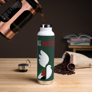 Free Palestine Water Bottle – Activist Stainless