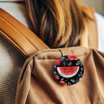 Free Palestine Watermelon Button<br><div class="desc">Show your support and solidarity with this impactful "Free Palestine Watermelon" round button. Featuring a vibrant design that combines the refreshing imagery of a watermelon with the powerful message of freedom and support for Palestine,  this magnet is more than just a decorative item—it's a statement.</div>
