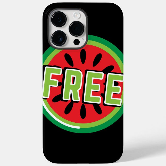 Free Palestine watermelon- Freedom for Palestinian Case-Mate iPhone Case (Back)