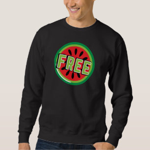 Free Palestine watermelon- Freedom for Palestinian Sweatshirt