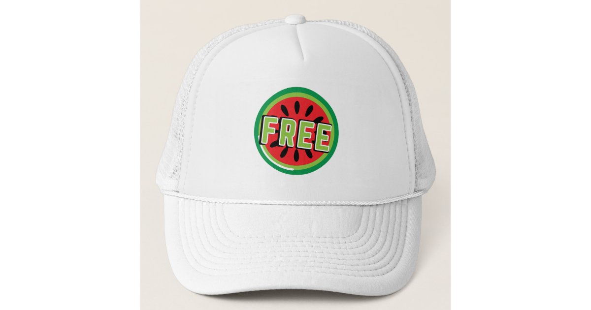 Free Palestine watermelon- Freedom for Palestinian Trucker Hat