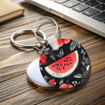 Free Palestine Watermelon Keychain<br><div class="desc">Show your support and solidarity with this impactful "Free Palestine Watermelon" keychain. Featuring a vibrant design that combines the refreshing imagery of a watermelon with the powerful message of freedom and support for Palestine,  this magnet is more than just a decorative item—it's a statement.</div>