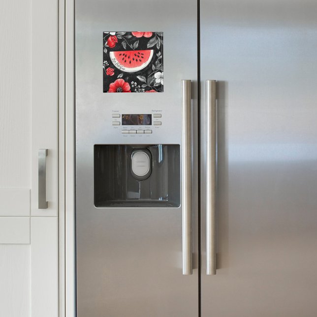 Free Palestine Watermelon Magnet (Free Palestine Watermelon Square Magnet)