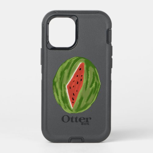 Free palestine watermelon map OtterBox defender iPhone 12 mini case