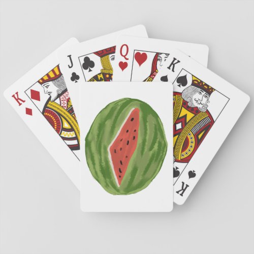Free palestine watermelon map playing cards