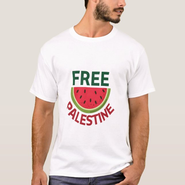 Free Palestine ,watermelon, palestine solidarity,  T-Shirt (Front)