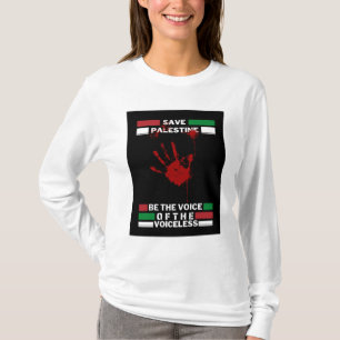 Free Palestine Women's sleeve T-shirt Save Gaza