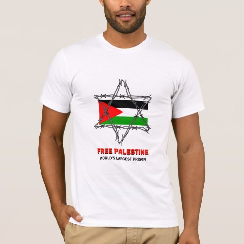 FREE PALESTINE Worlds Largest Prison T_Shirt