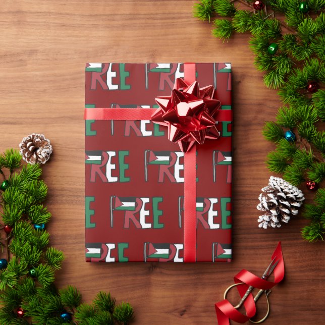 Free Palestine Wrapping Paper (Holiday Gift)