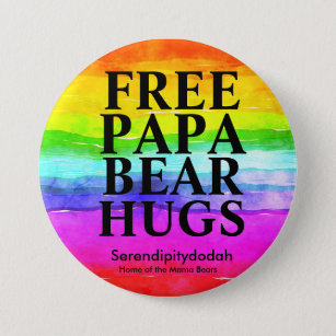 Free Papa Bear Hugs Button