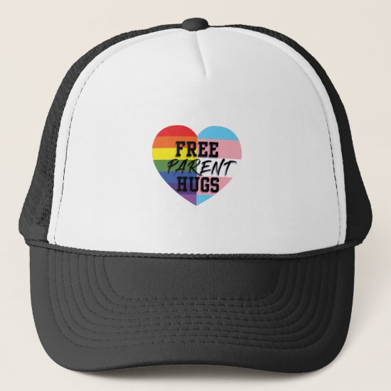 Free Parent Hugs LGBTQ (E)quality Goods Trucker Hat