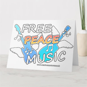 Free Peace Music Card