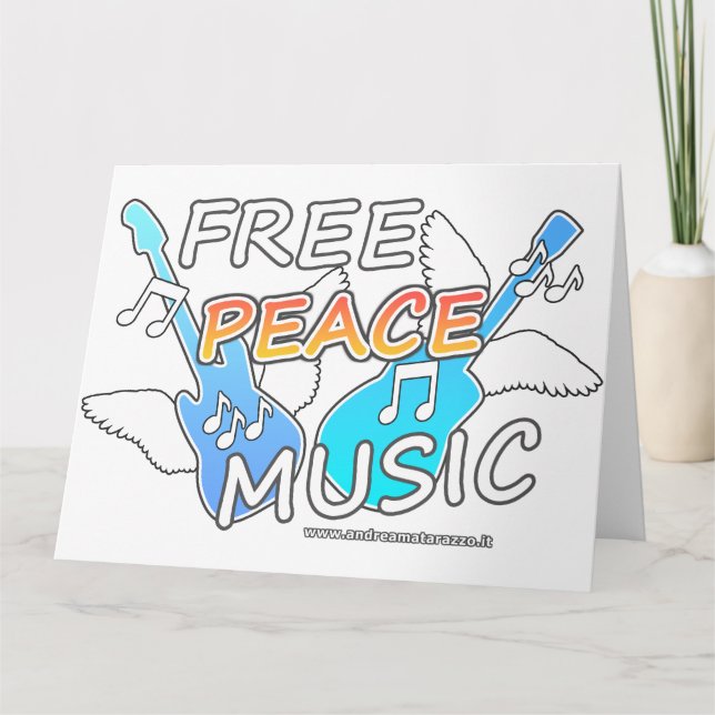 Free Peace Music  Card (Front)
