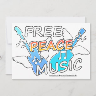 Free Peace Music  Card