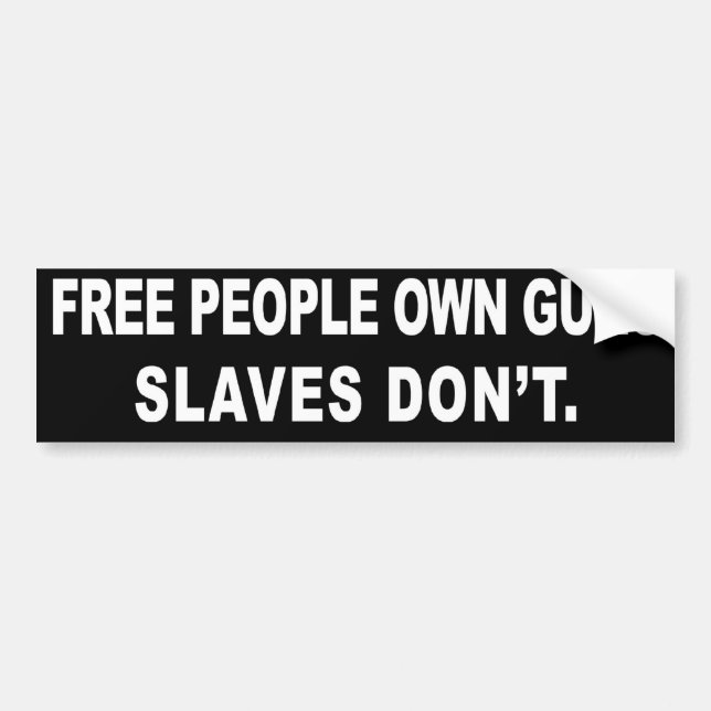 Free-people-own-guns Bumper Sticker (Front)