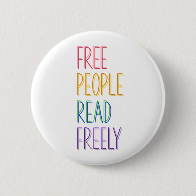 Free People Read Freely Button (Front)
