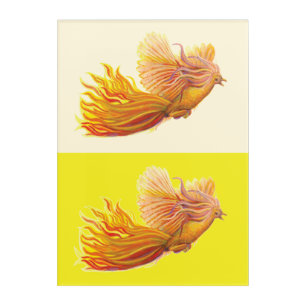 Free Phoenix Bird Rising Acrylic Print
