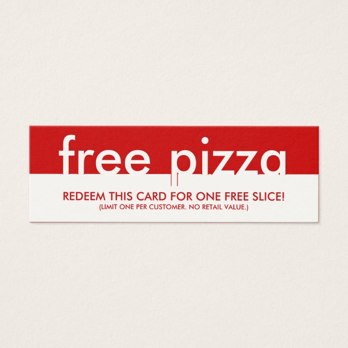 free pizza coupon