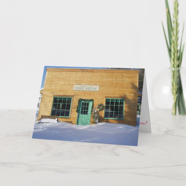 “Free Press" Christmas Card (Front)