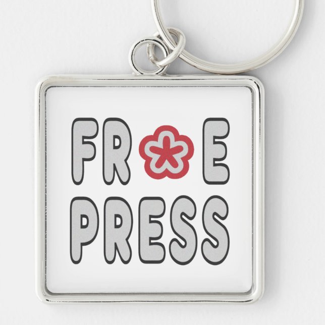 Free Press Keychain (Front)