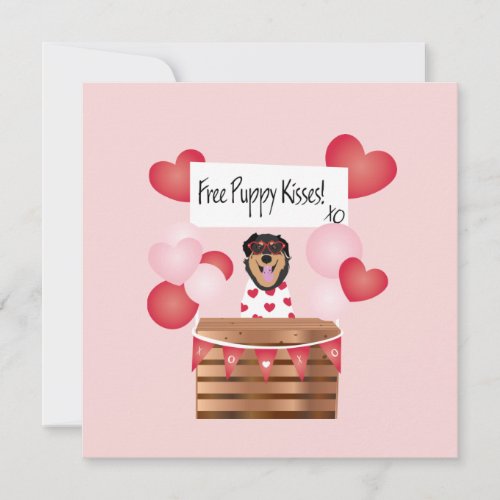 Free Puppy Kisses Valentine Dog