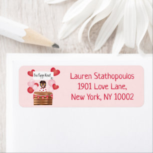 Free Puppy Kisses Valentine Dog Label