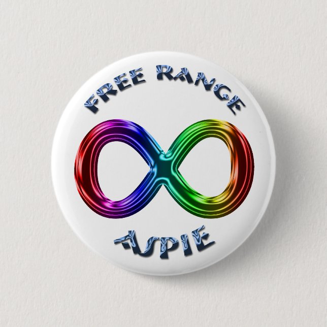 Free Range Aspie Button (Front)
