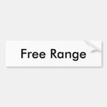 Free Range Bumper Sticker
