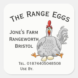 free range egg box Label farm shop