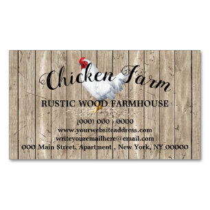 Free Range Egg Farm Business Card Magnet
