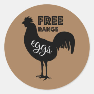 Free Range Eggs Classic Round Sticker