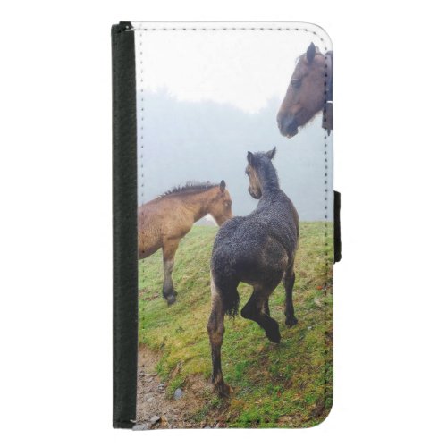 Free range horses samsung galaxy s5 wallet case