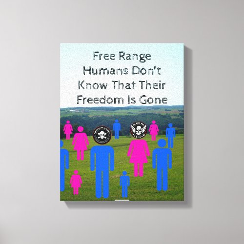 Free Range Humans Canvas Print
