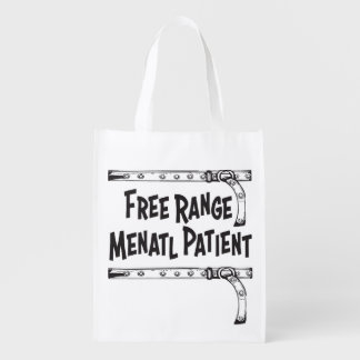 Free Range Mental Patient Grocery Bag