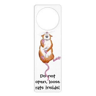 free range rats door hanger