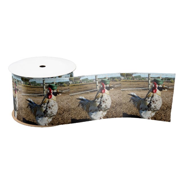 Free Range Rooster Farm, Satin Ribbon (Spool)