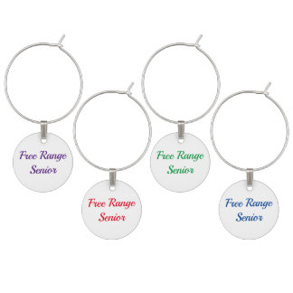 Free Range Senior Wine Charm
