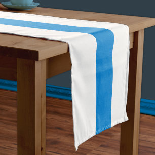Free Russia - English - White Blue White Flag Short Table Runner