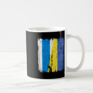 Free Russia Ukraine Half Flag Russian Opposition U Coffee Mug