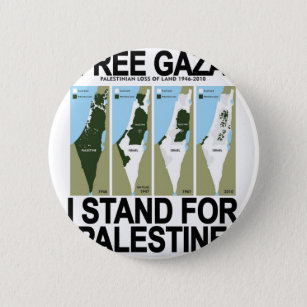 FREE SAFE GAZA PALESTINE.png Pinback Button