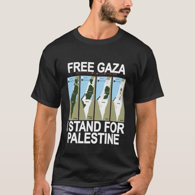 FREE SAFE GAZA PALESTINE T-Shirt (Front)