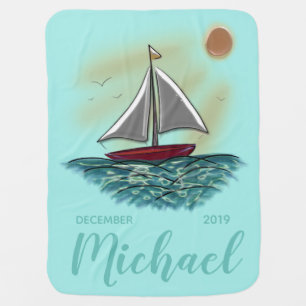 Free Sailing Baby Blanket