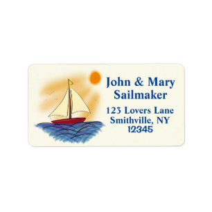Free Sailing Return Address Label