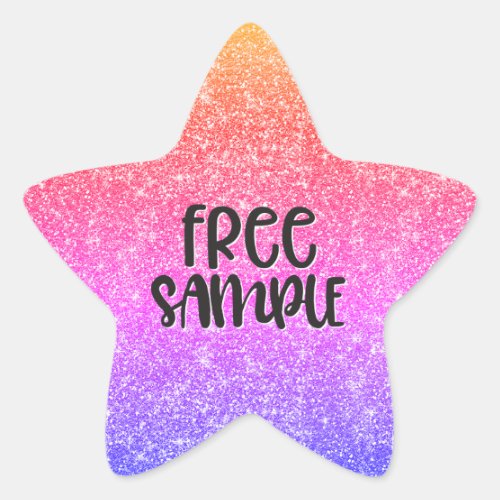 Free sample star stickers