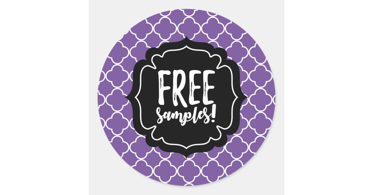 Free samples label stickers | Zazzle