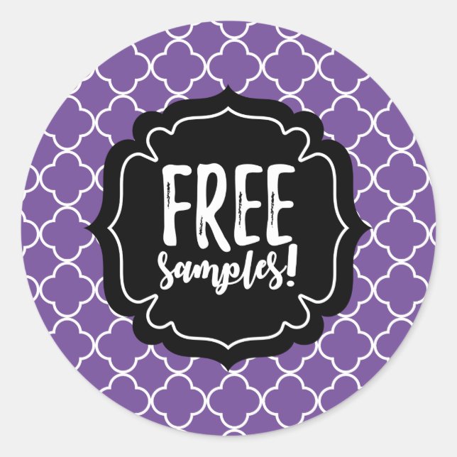 Free samples label stickers (Front)