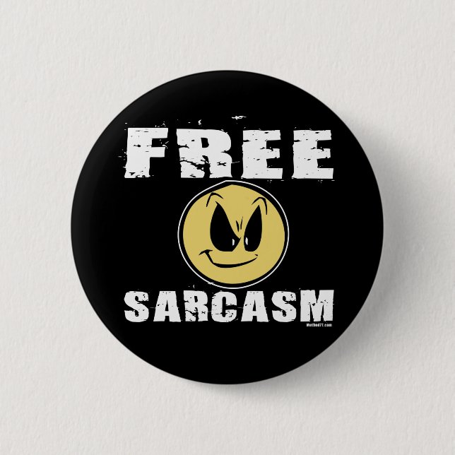 Free Sarcasm Button (Front)