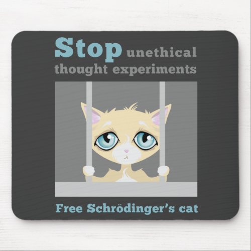 Free Schrodingers Cat Mouse Pad