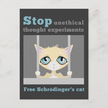 Free Schrodinger's Cat Postcard by raginggerbils at Zazzle